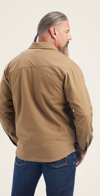 Rebar DuraStretch Utility Softshell Shirt Jacket Back